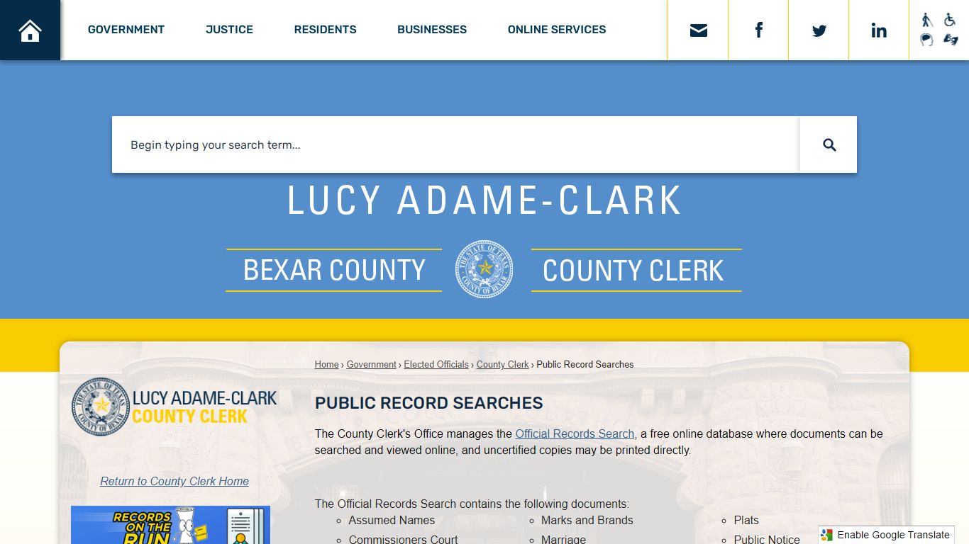 Public Record Searches | Bexar County, TX - Official Website